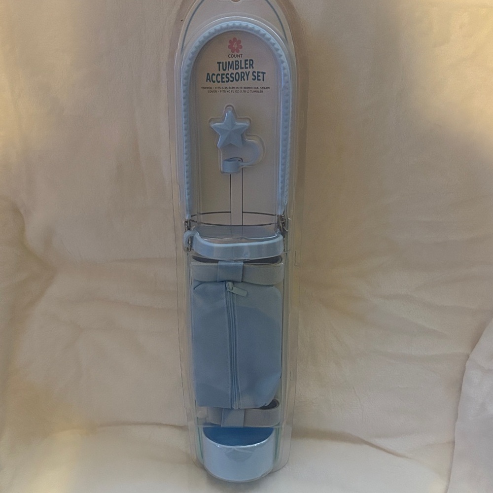 Blue Tumbler Accessory Set